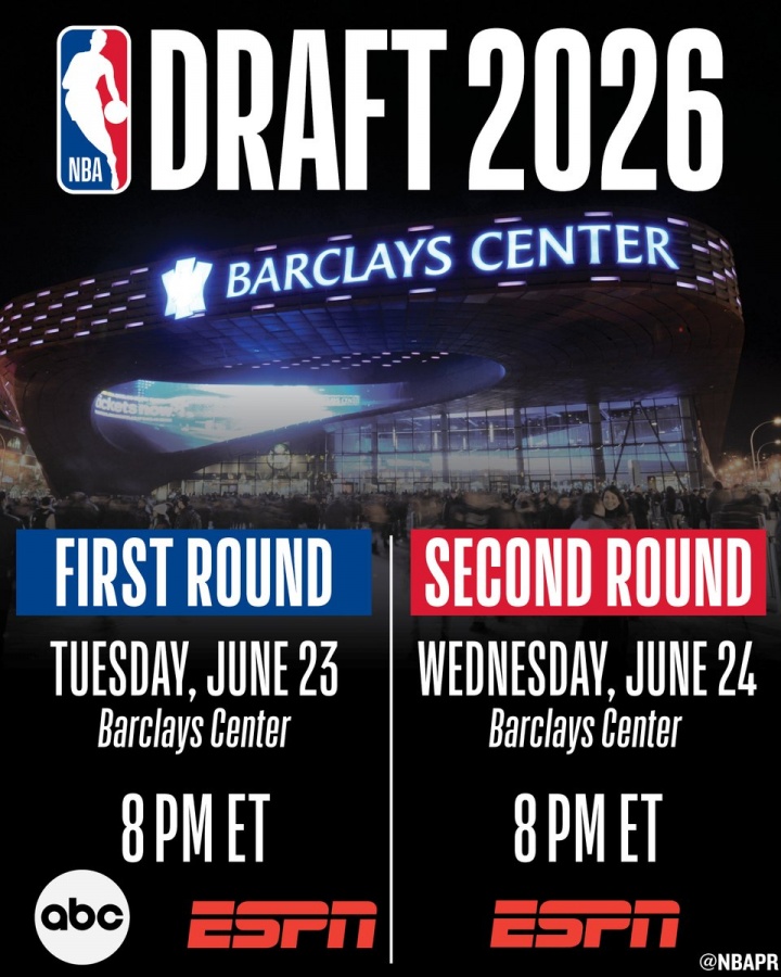 fb体育-超级大年来了！26年NBA选秀大会定档：6月24日首轮 25日次轮
